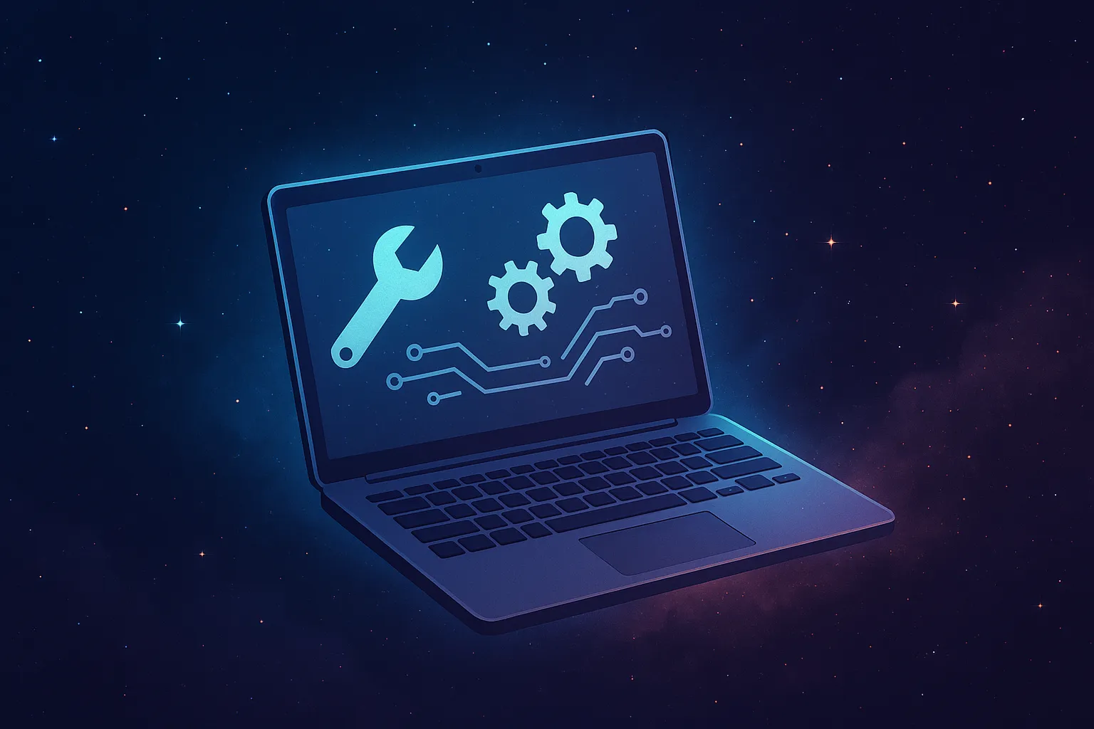 Laptop showing warning signs that need professional repair